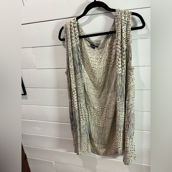 ANIMALE BY TRICOBEL – Vintage- Beige & Black Ethnic Top – Size M - Picture 6 of 9